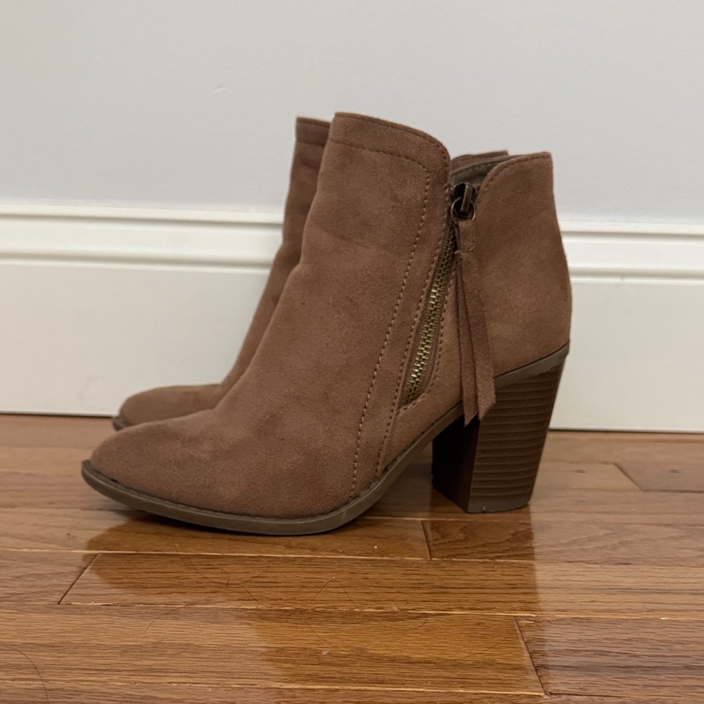Brown Suede Ankle Boots